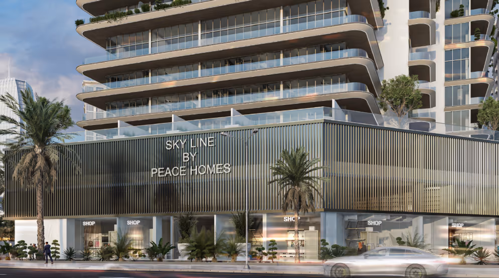 Skyline is een modern residentieel project gelegen in het Dubailand Residence Complex (DLRC). Het project herdefinieert luxe wonen door innovatief design te combineren met functionele elegantie en betaalbaarheid. De woontoren (G + 4P + 17 Verdiepingen) biedt volledig gemeubileerde appartementen en meer dan 20 voorzieningen gericht op comfort en levensstijl.