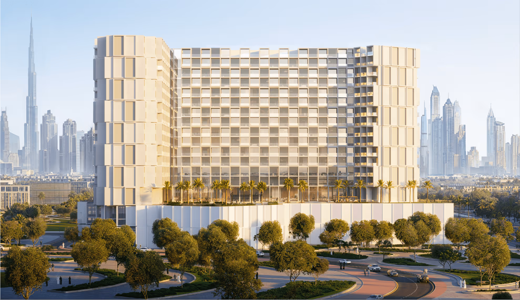 Discover Binghatti Cullinan, an architectural gem in the historic heart of Dubai, Al Jaddaf. Inspired by the Cullinan diamond, this project is defined by a refined, curved aesthetic and a crystalline glass façade that plays with light and shadow. The building offers a perfect balance between urban connectivity and serene tranquility, with spectacular views of Dubai Creek and the Burj Khalifa skyline. The residences range from studios to exclusive 3-bedroom apartments, each designed with an open layout to maximize light and space. The interior exudes calm through the use of premium materials such as travertine, marble, and walnut wood. Residents enjoy a resort-style podium deck with unique amenities including a mini-golf course, padel court, and swimming pools. Discover this high-yield investment opportunity with Golden Visa eligibility.
