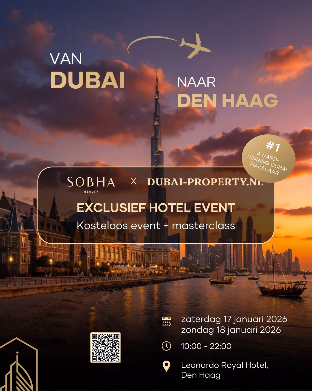 Hotelevent & Masterclass Vastgoed UAE in Leonardo Royal Hotel event van Dubai-Property.nl