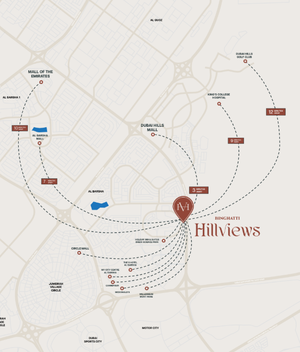 Binghatti Hillviews galerijafbeelding Dubai vastgoed