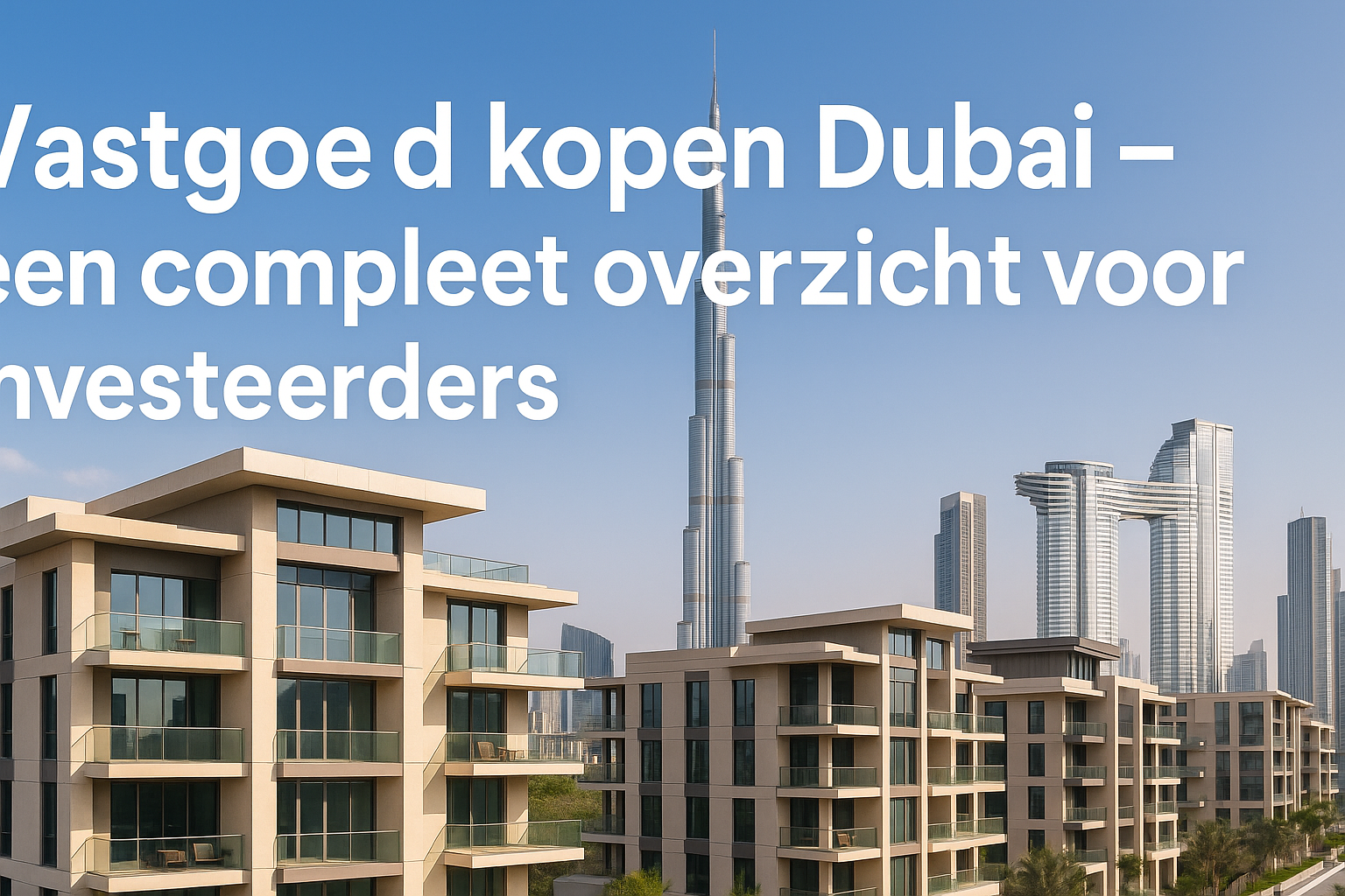 Vastgoed kopen Dubai: een compleet overzicht voor investeerders projectimpressie Dubai vastgoed
