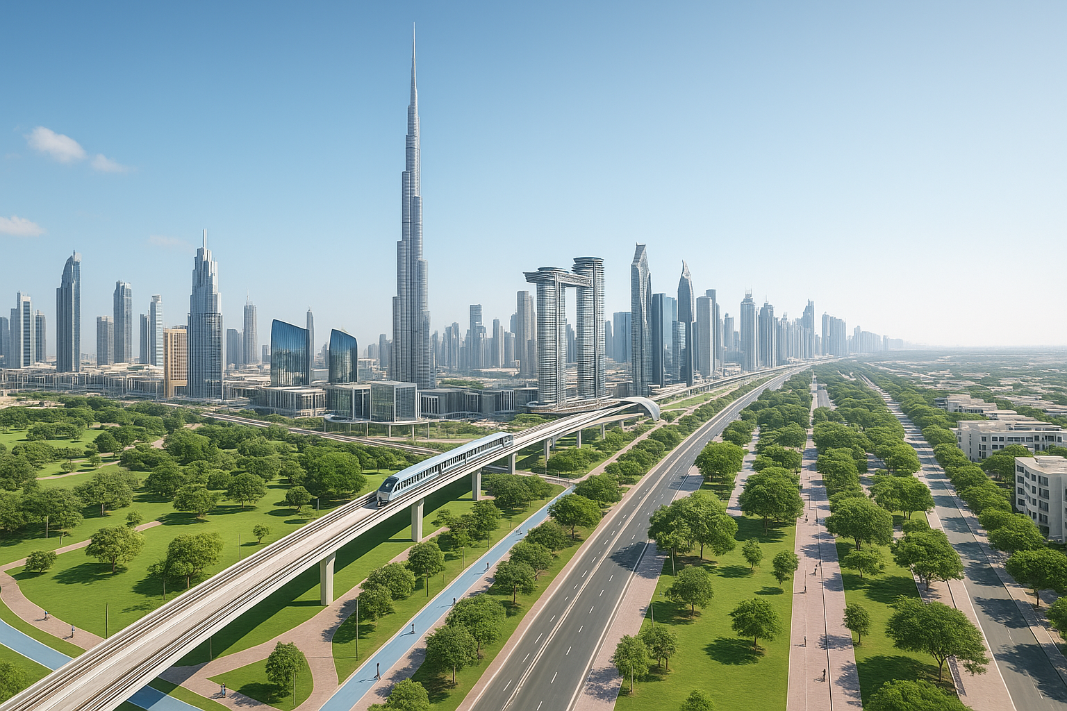 Dubai Urban Master Plan 2040: De koers naar een duurzame en slimme toekomst projectimpressie Dubai vastgoed
