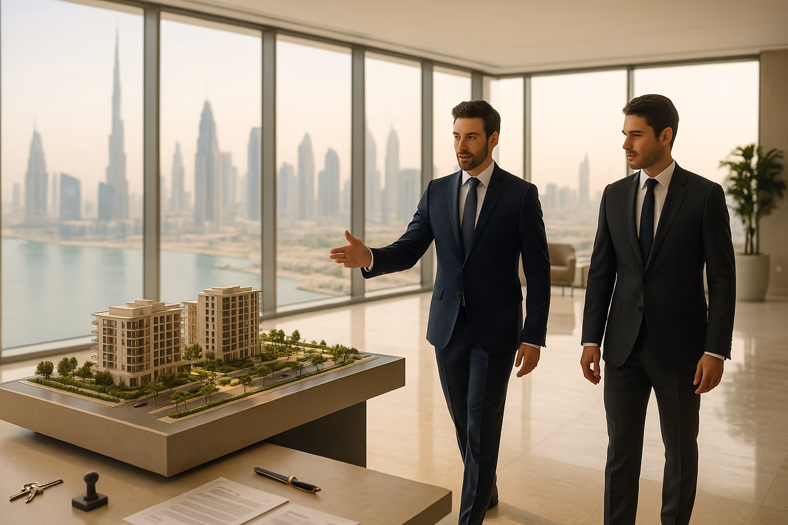 Wat houdt form A, B en F in bij een secondary market Transactie in Dubai? projectimpressie Dubai vastgoed