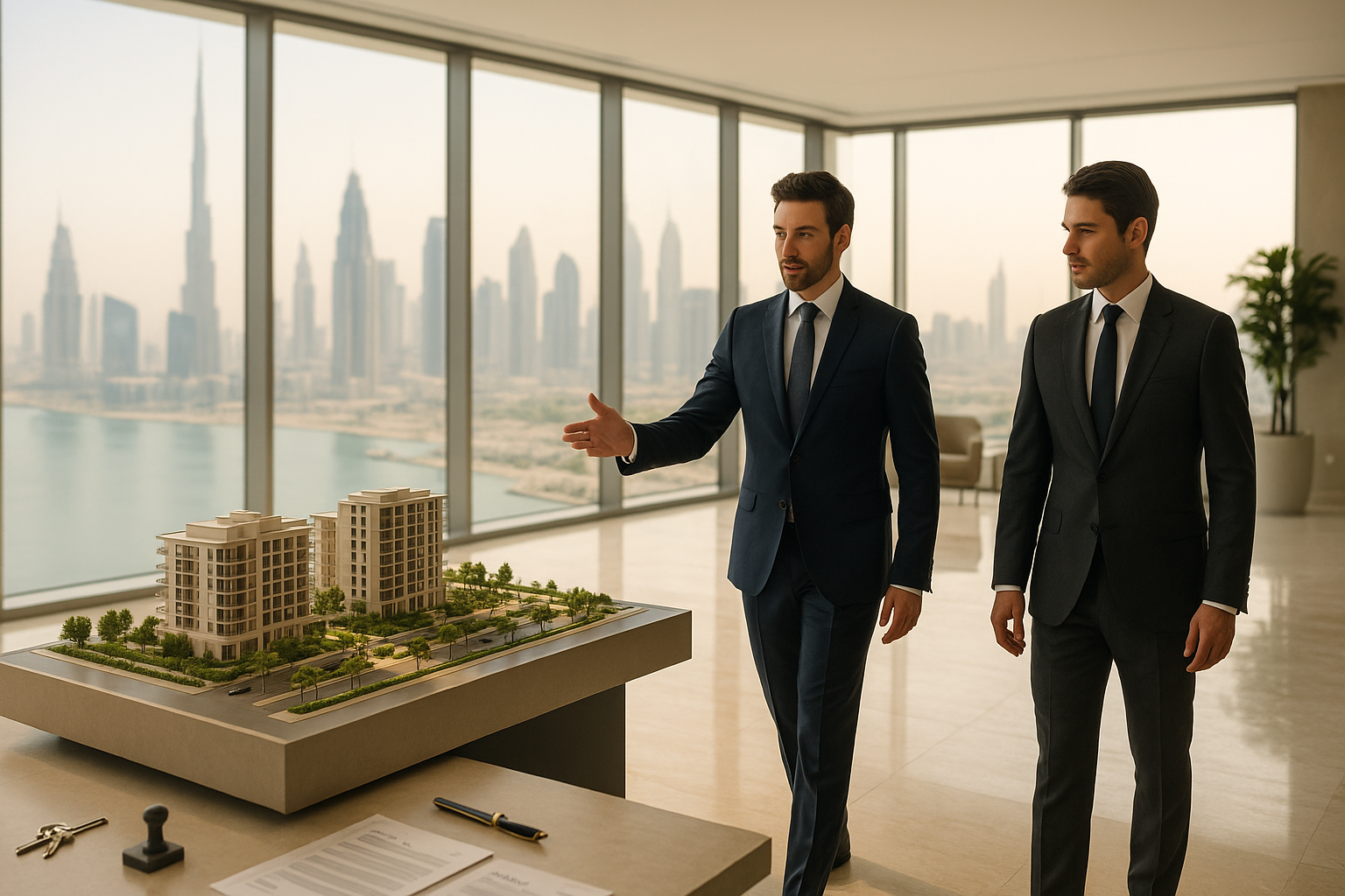 Wat houdt form A, B en F in bij een secondary market Transactie in Dubai? projectimpressie Dubai vastgoed