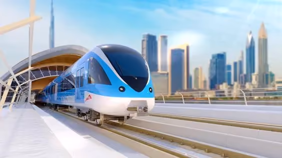 Dubai Metro Blue Line projectimpressie Dubai vastgoed