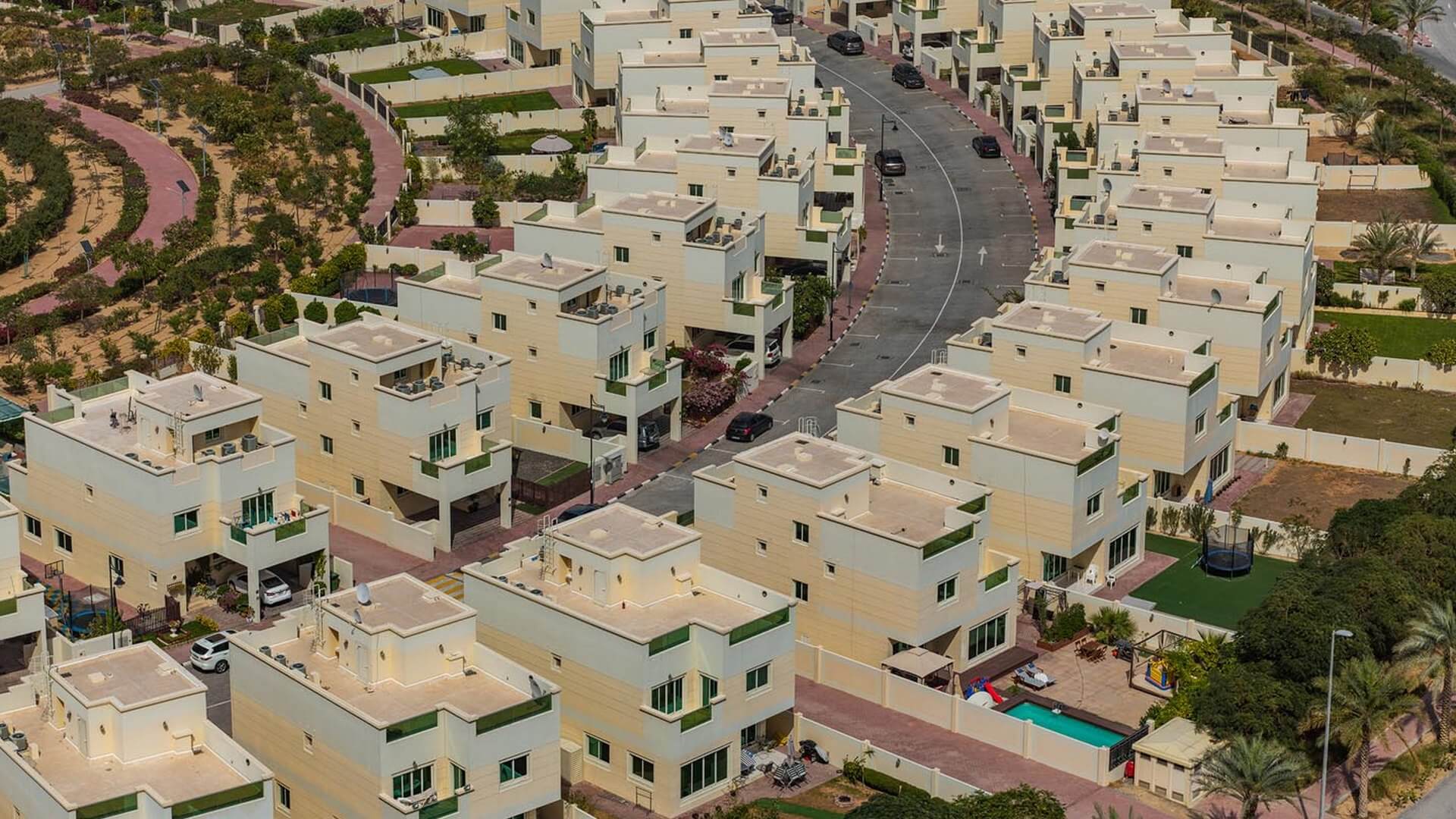 Jumeirah Village Circle (JVC) locatie afbeelding Dubai vastgoed