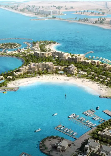 Marjan Islands locatie afbeelding Dubai vastgoed