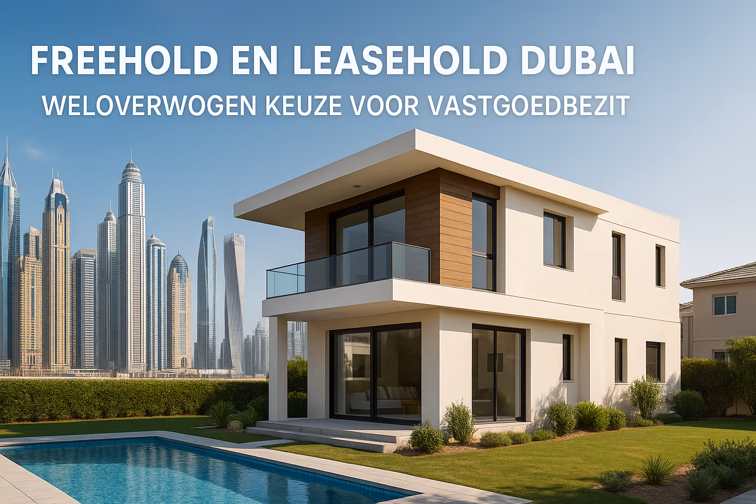 Freehold en leasehold Dubai, weloverwogen keuze voor vastgoedbezit projectimpressie Dubai vastgoed