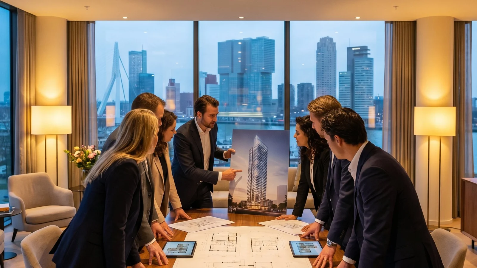 Nederlandse investeerders volgen een Dubai vastgoedmasterclass over veilig kopen