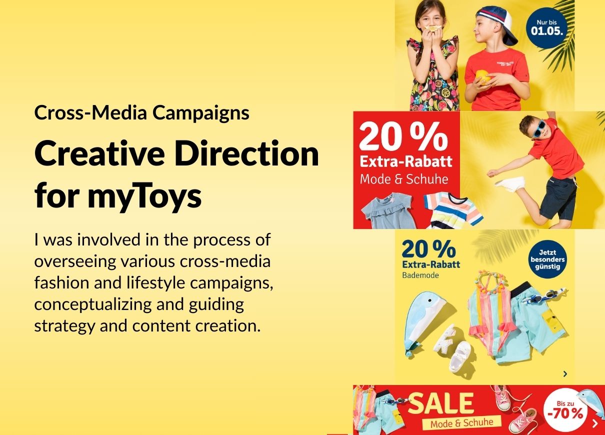 Creative Direction - myToys Fashion & Lifestyle