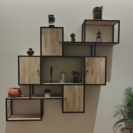 Shelving on the wall