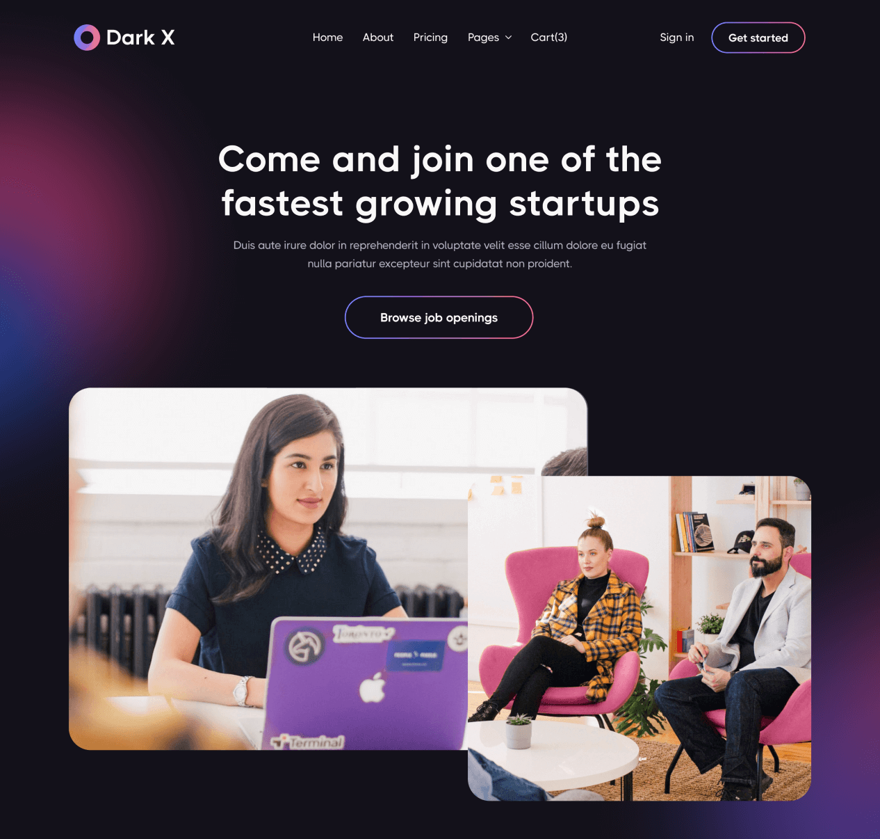 Careers - Dark X Webflow Template