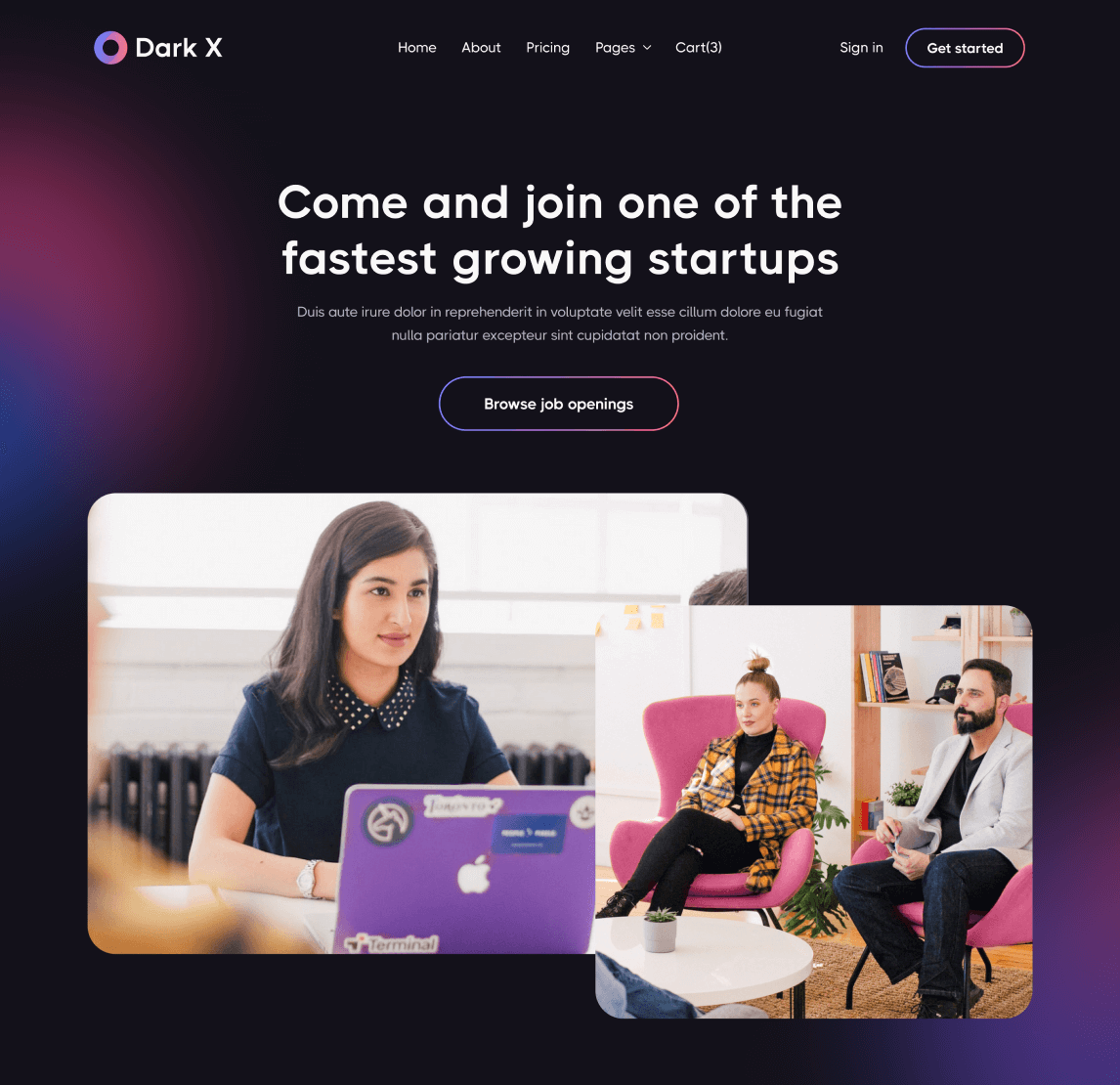 Careers - Dark X Webflow Template