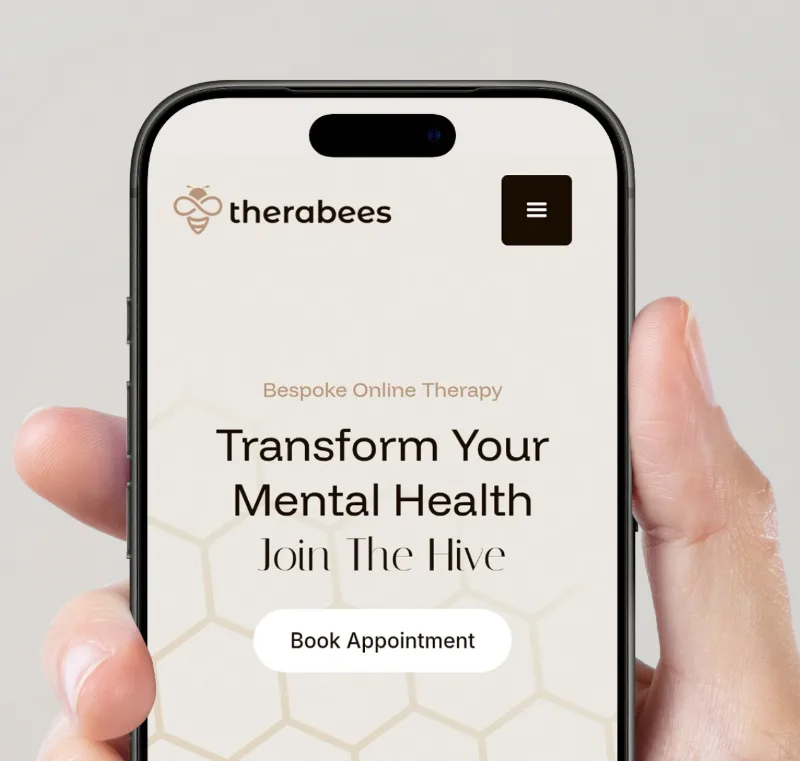 Therabees online therapy website design by Artion
