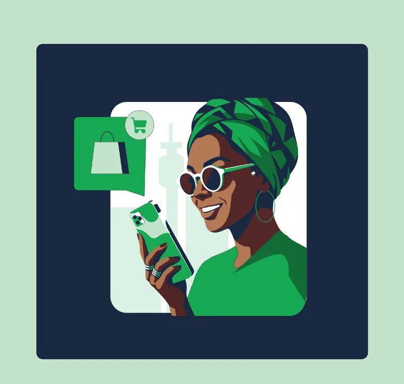 Retail e-commerce brand illustration by Artion