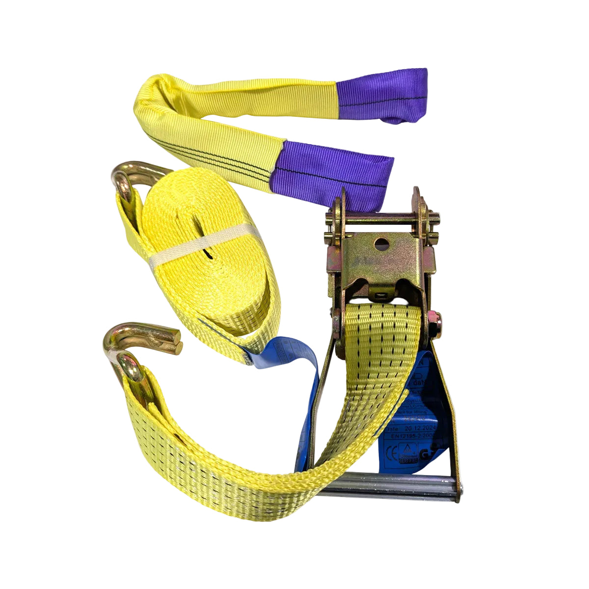 LC2500daN 50mm x 4m Ratchet Strap Kit with Soft Eye Choker
