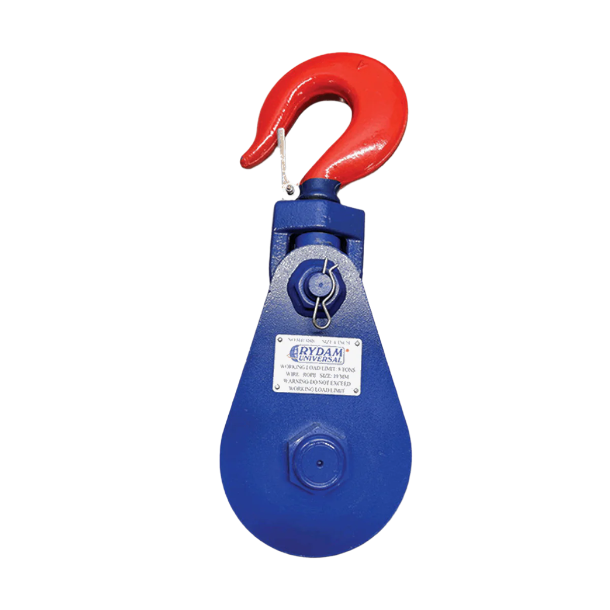 Heavy Duty Wire Rope Snatch Block With Swivel Hook