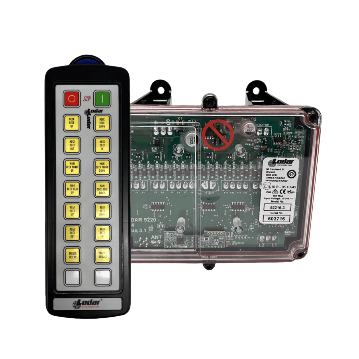 Electric Winch 16 Function IP Wireless Radio Remote Control Kit