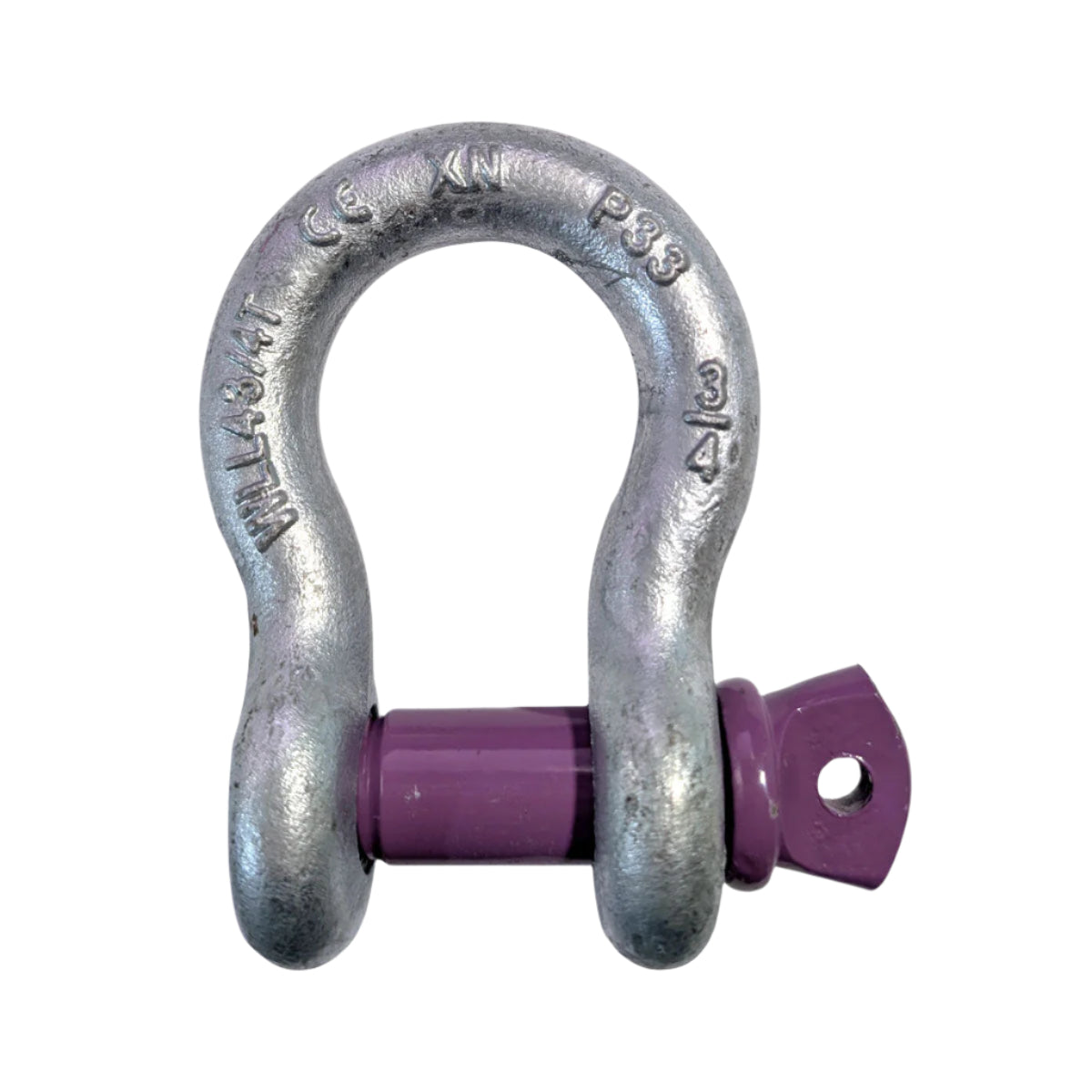 Purple Screw Pin Bow Shackle 3/4" 4.75 Ton