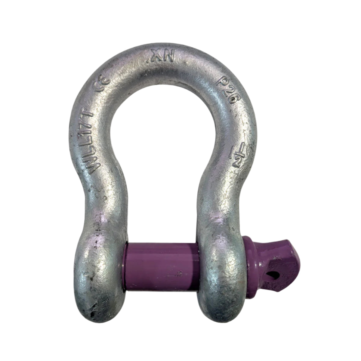 Purple Screw Pin Bow Shackle 1.5" 17 Ton