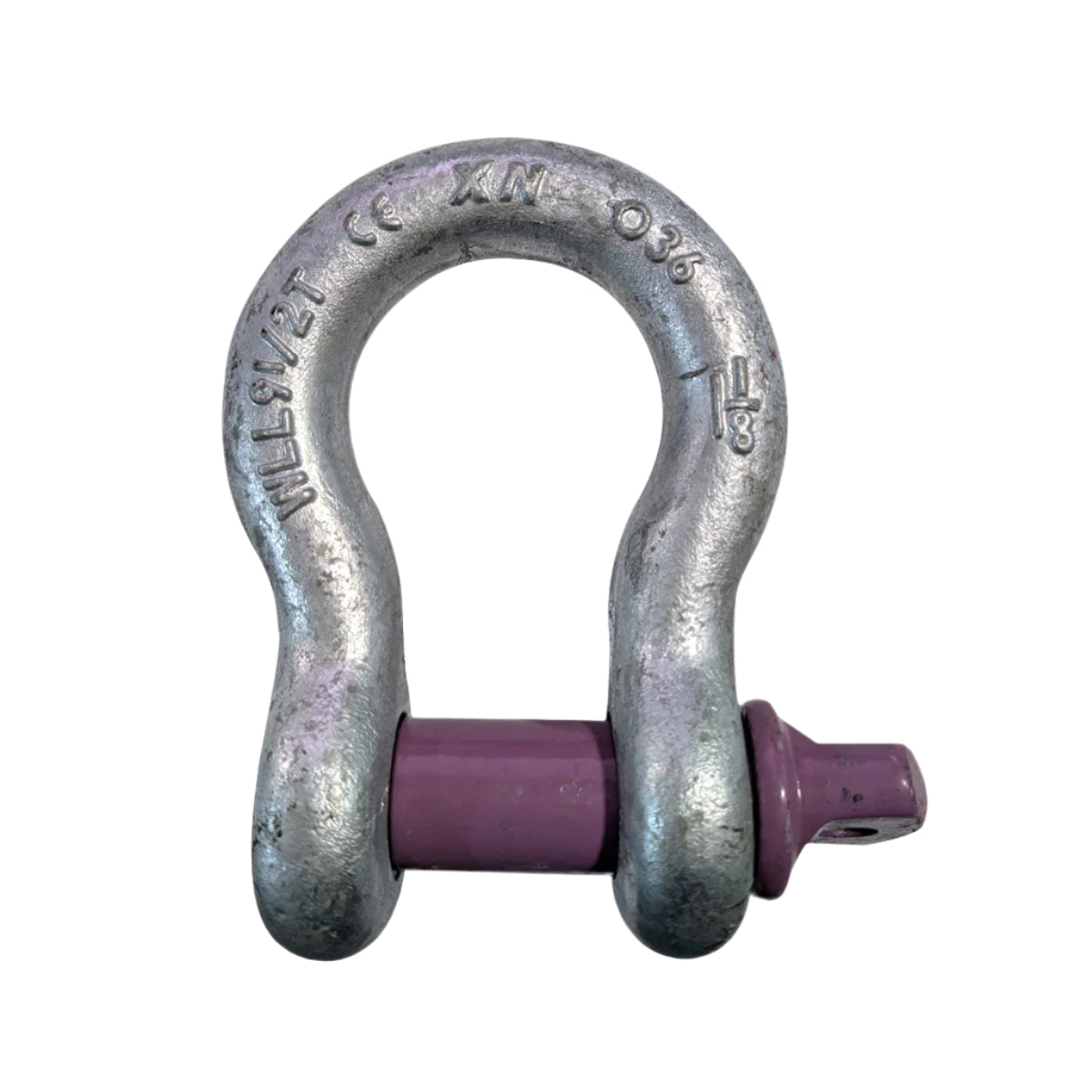 Purple Screw Pin Bow Shackle 1.1/8" 9.5 Ton