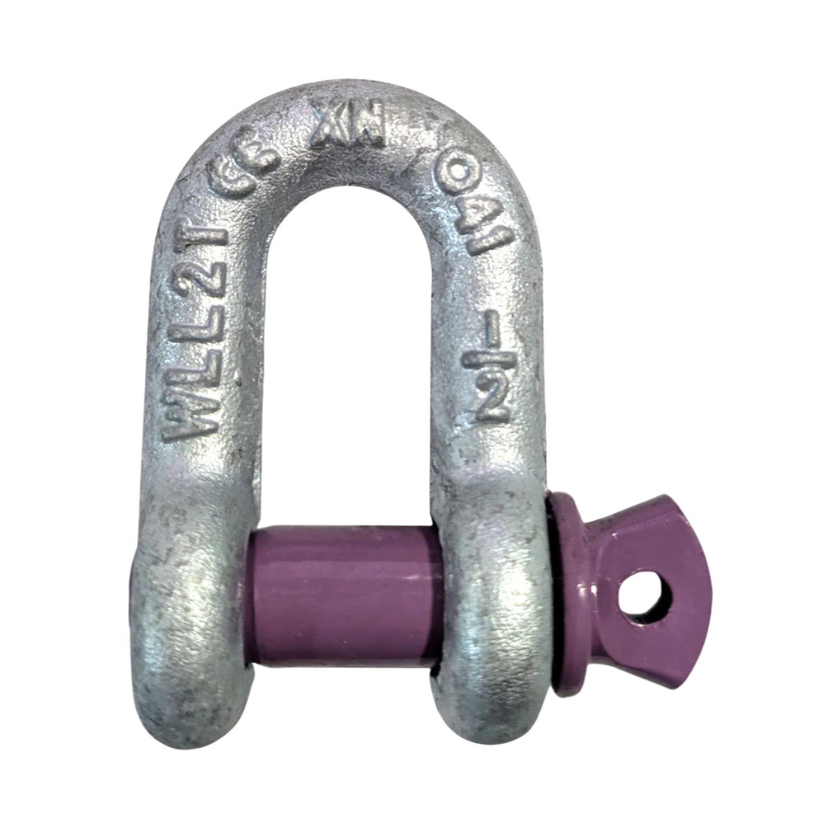 Purple Safety Pin D-Shackle 1/2" 2 Ton