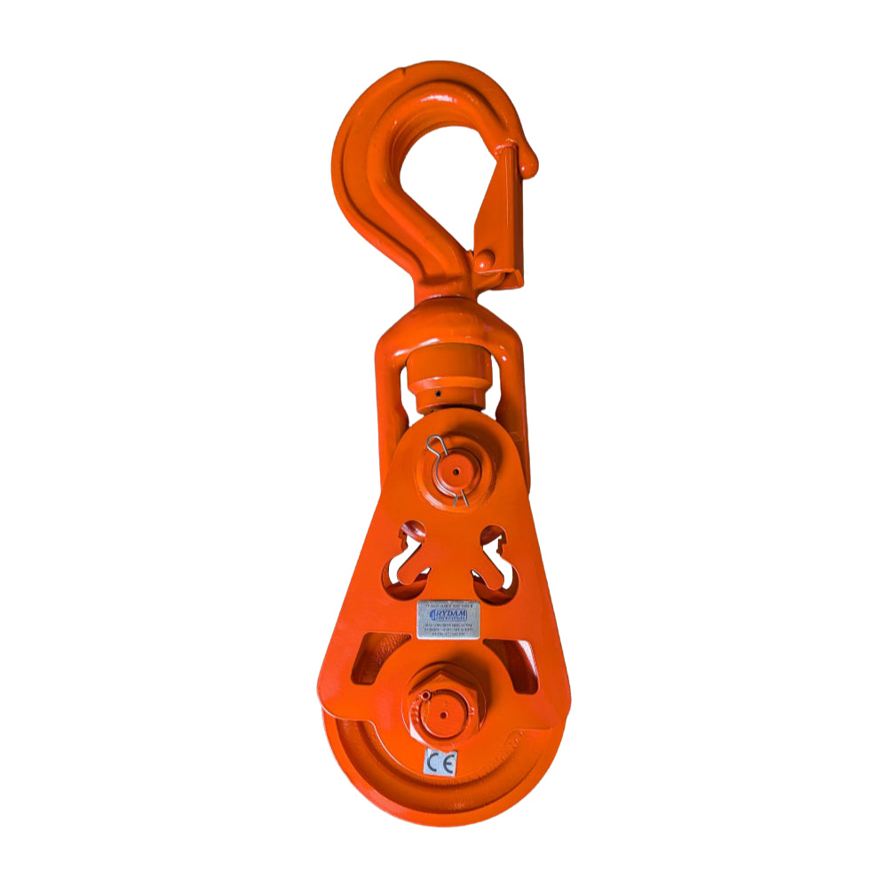 Heavy-Duty Winch Snatch Block. 24-Tonne & 30-Tonne SWL High-Strength Recovery Pulley.