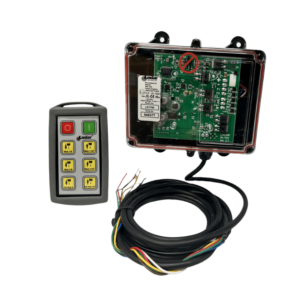 Electric Winch 6 Function Wireless Radio Remote Control Kit