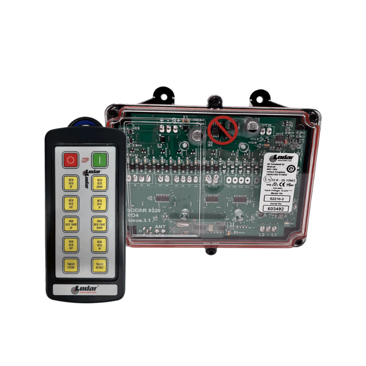 Electric Winch 10 Function IP Wireless Radio Remote Control Kit