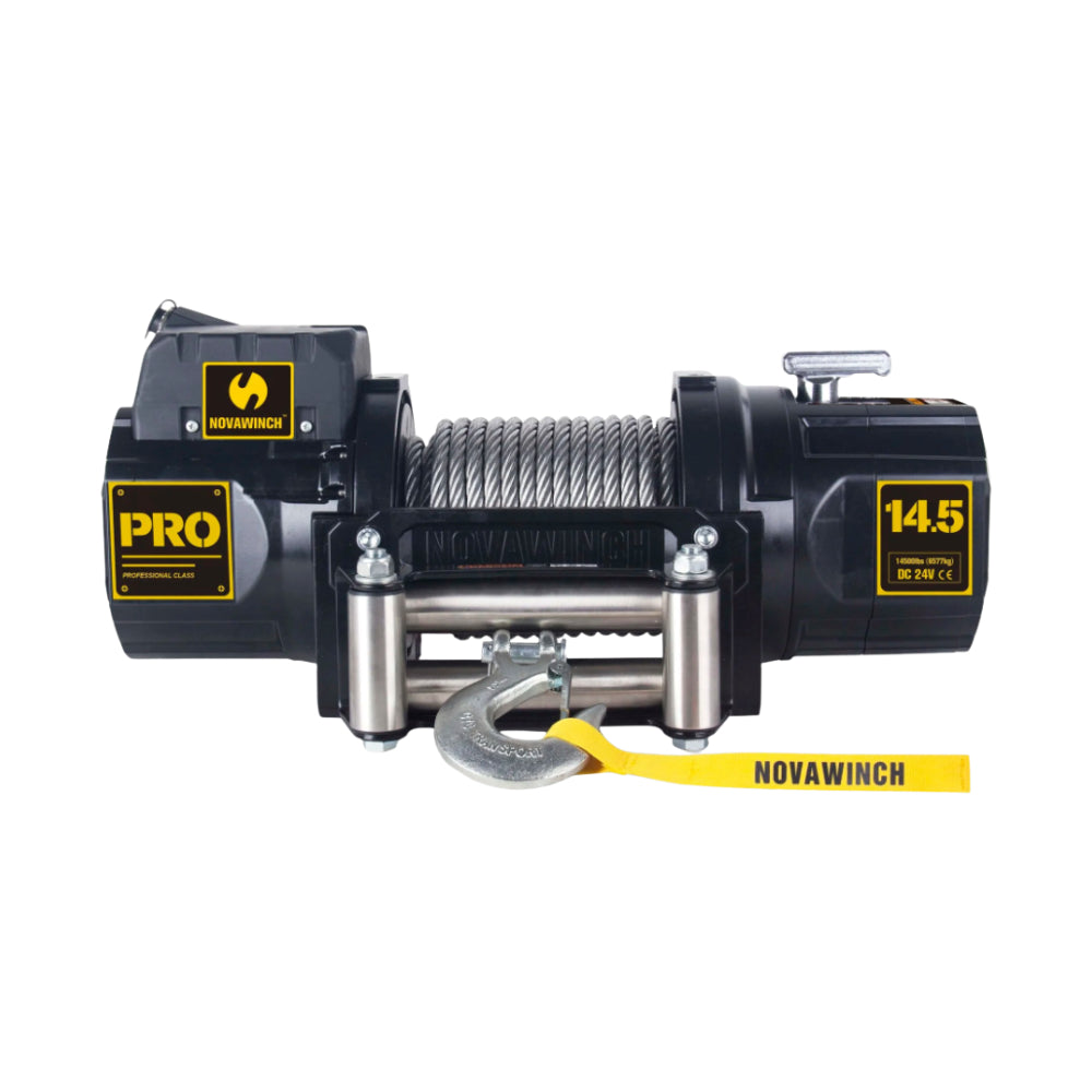 PRO14500 PRO MAX 14,500lb (6.6T) 24V Recovery Truck Winch – 28m Steel Wire Rope