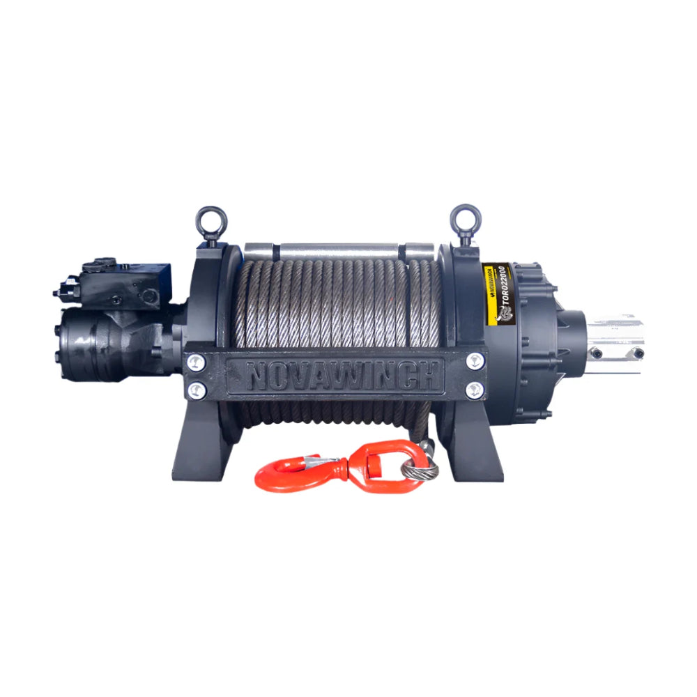 TORO22000 22,000lb (10T) Hydraulic Recovery Winch – 42m Wire Rope