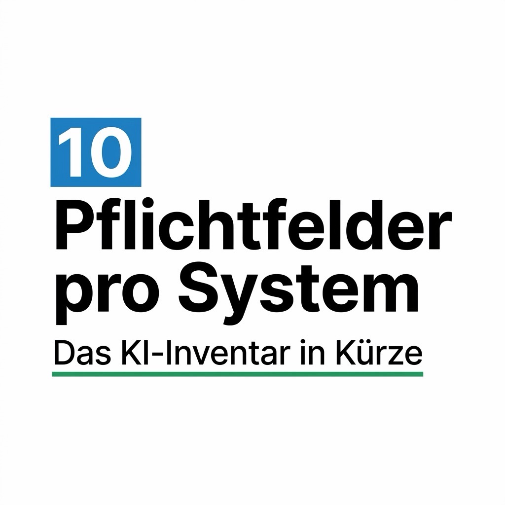 10 Pflichtfelder pro System