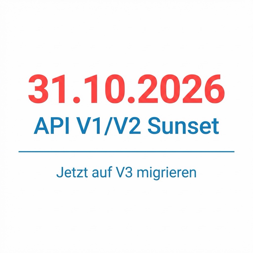 API V1 / V2 Sunset am 31.10.2026