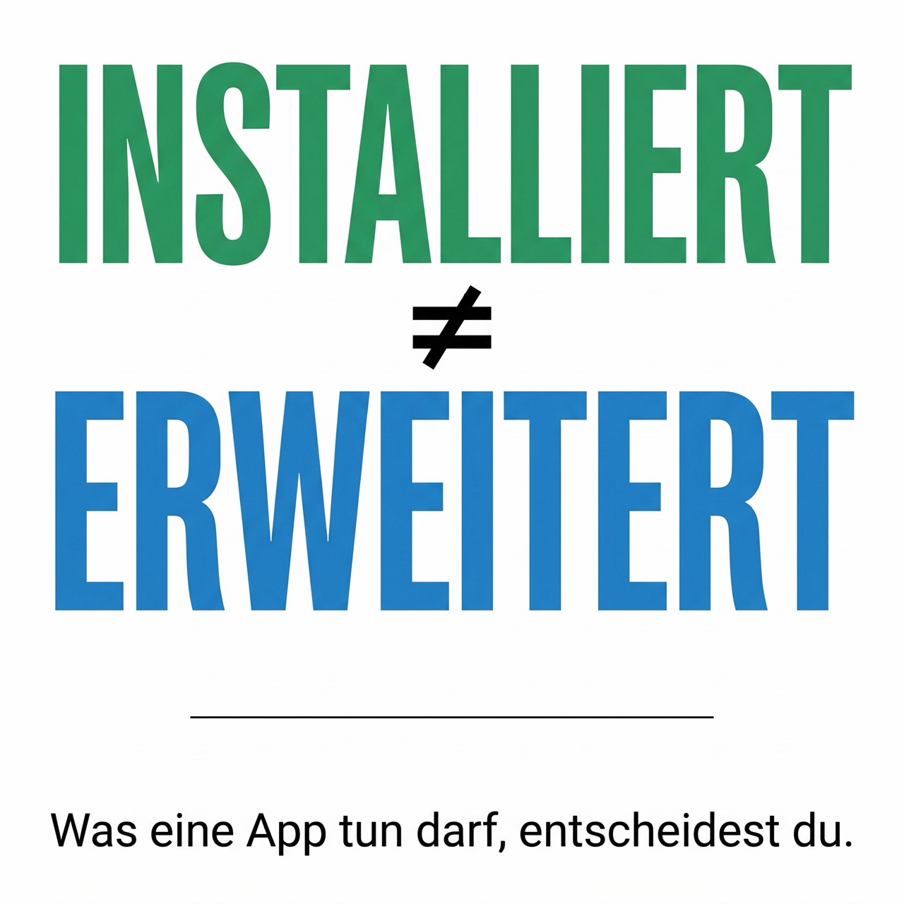 installiert oder erweitert