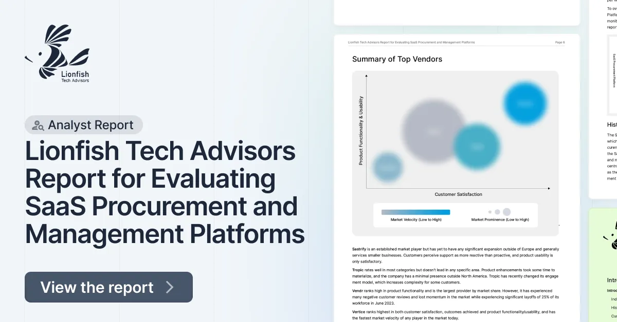 SaaS Procurement Management Platform