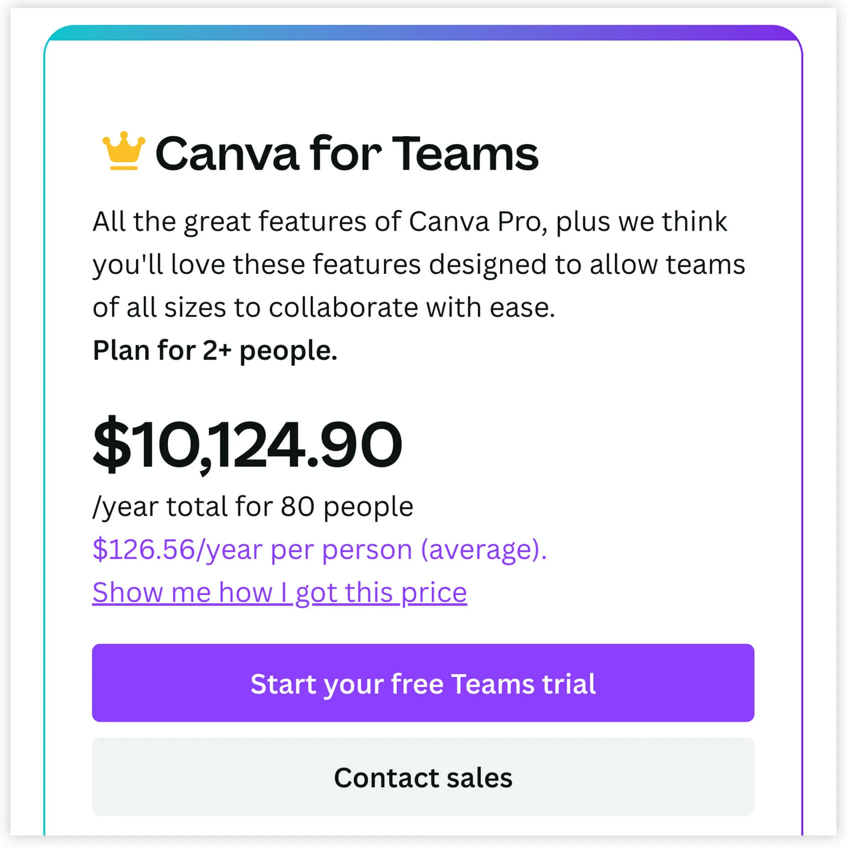 Canva Enterprise Pricing