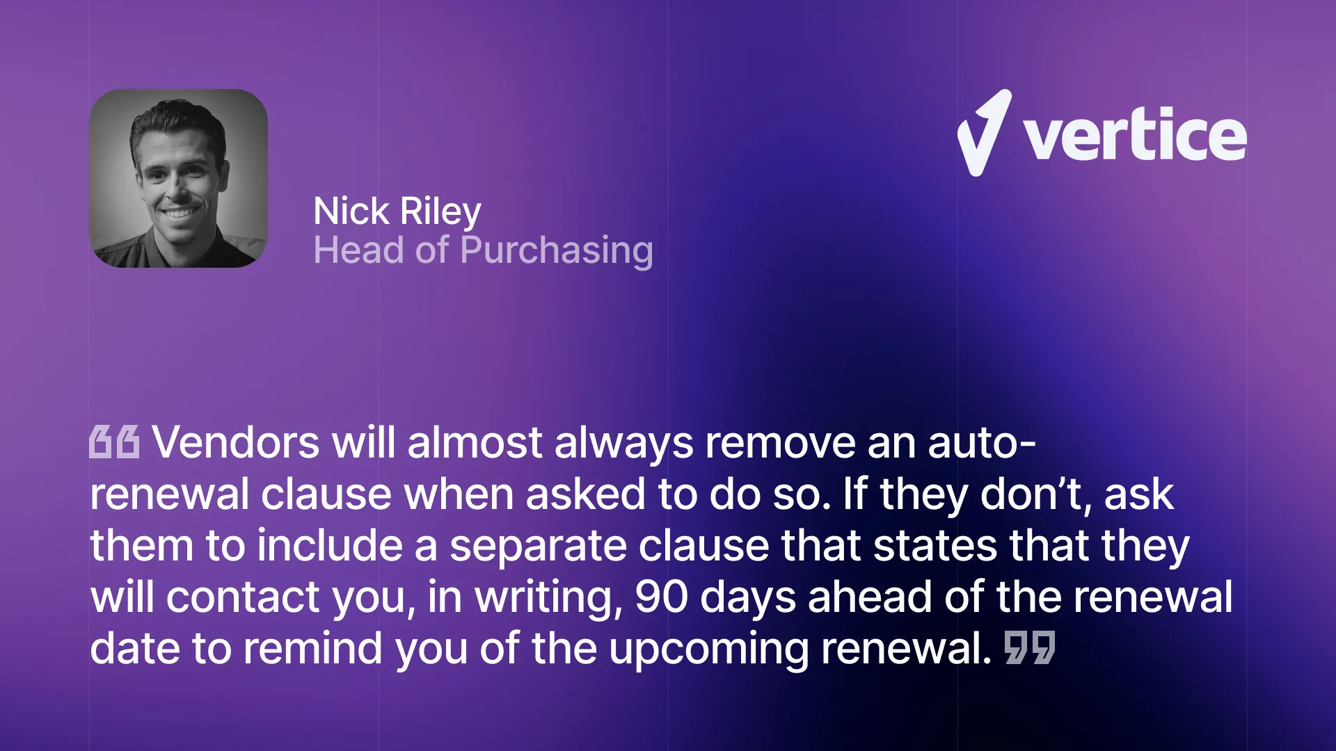 Auto-renewal clause removal