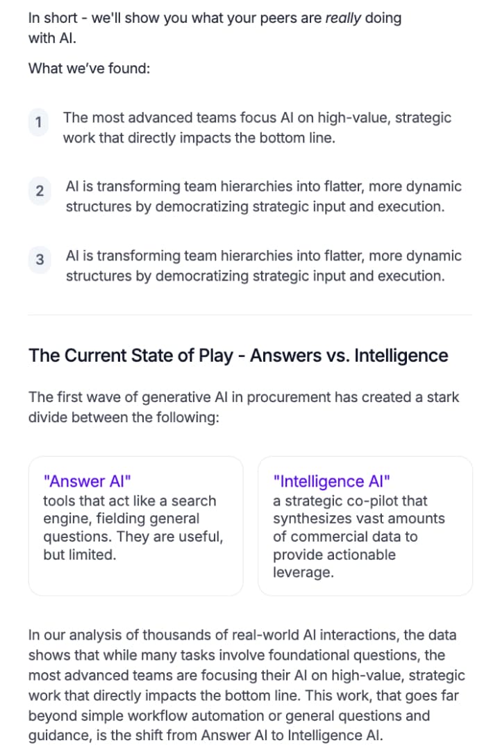 AI in Procurement - The Reality