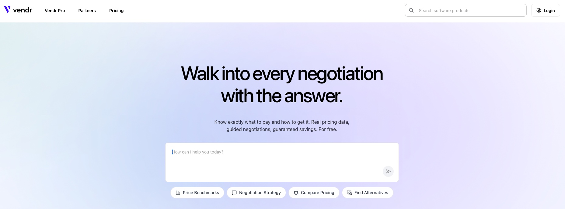 Vendr SaaS Management Platform