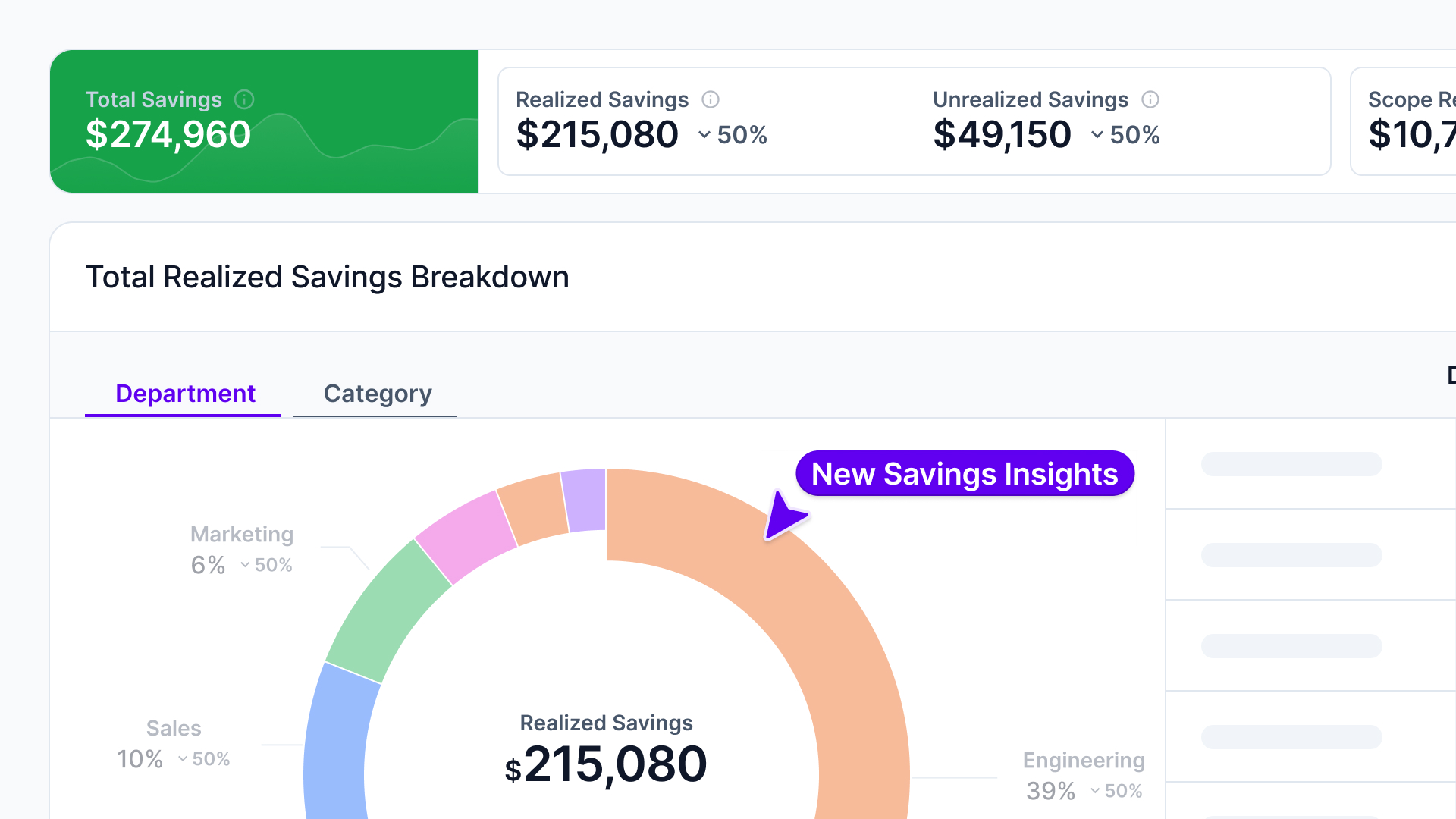 Product Update: Savings Insights