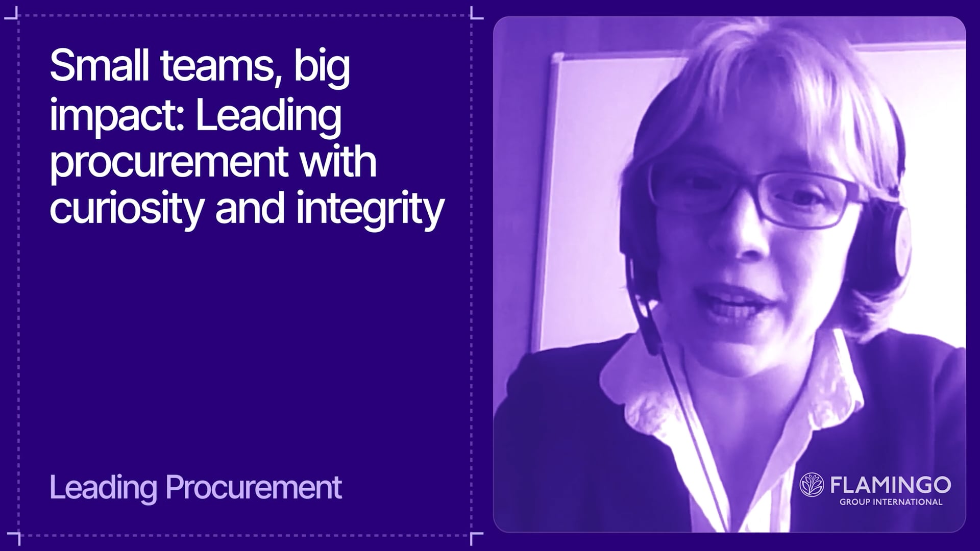 Small teams, big impact: Leading procurement with curiosity and integrity 