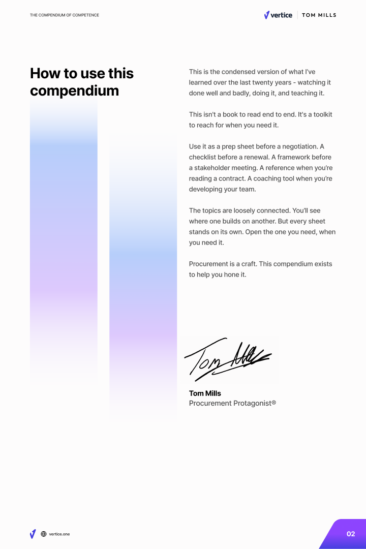 The Procurement Compendium of Competence with Tom Mills
