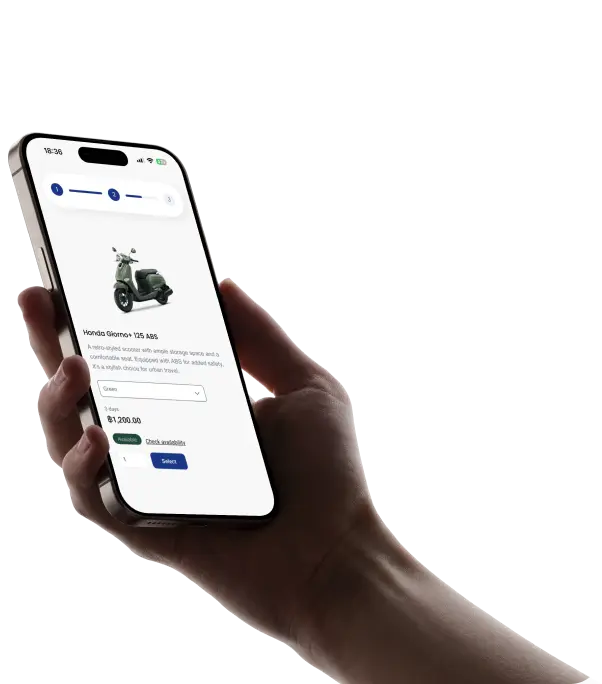 CityGlide app on iphone