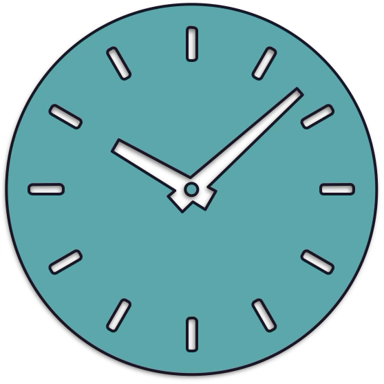 Clock graphic icon