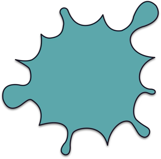 Splat graphic icon