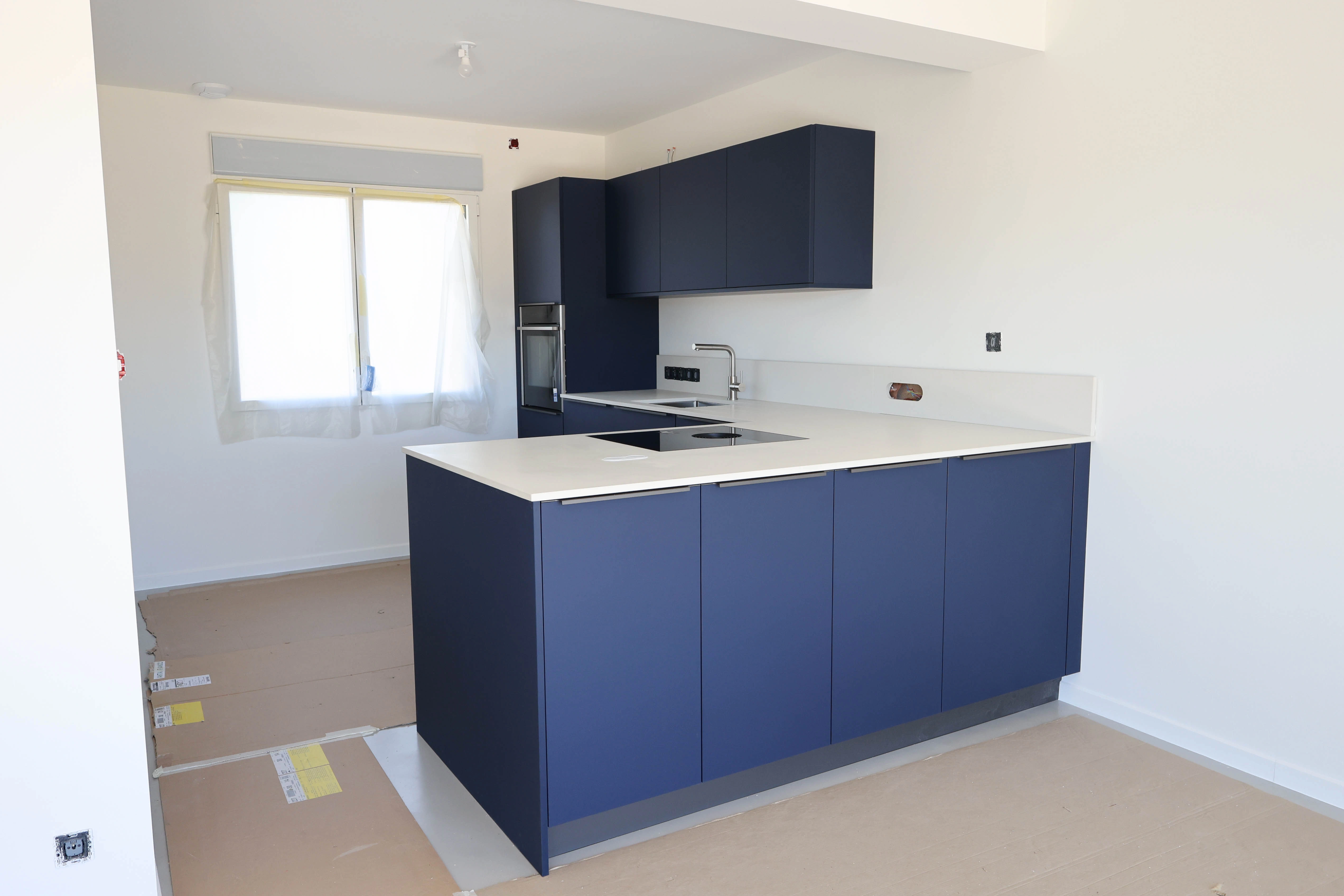 La cuisine pendant les travaux