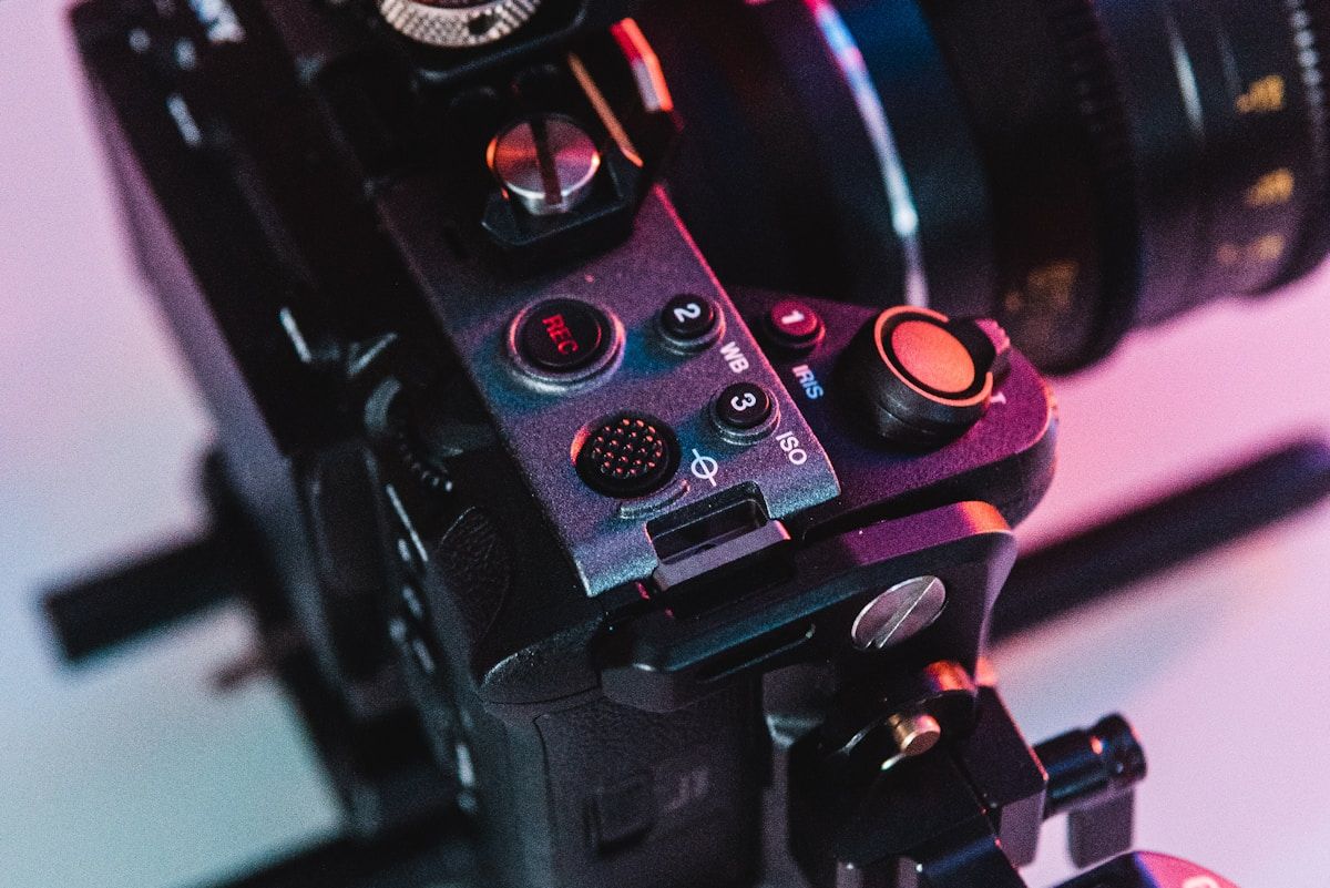 a close up of a camera