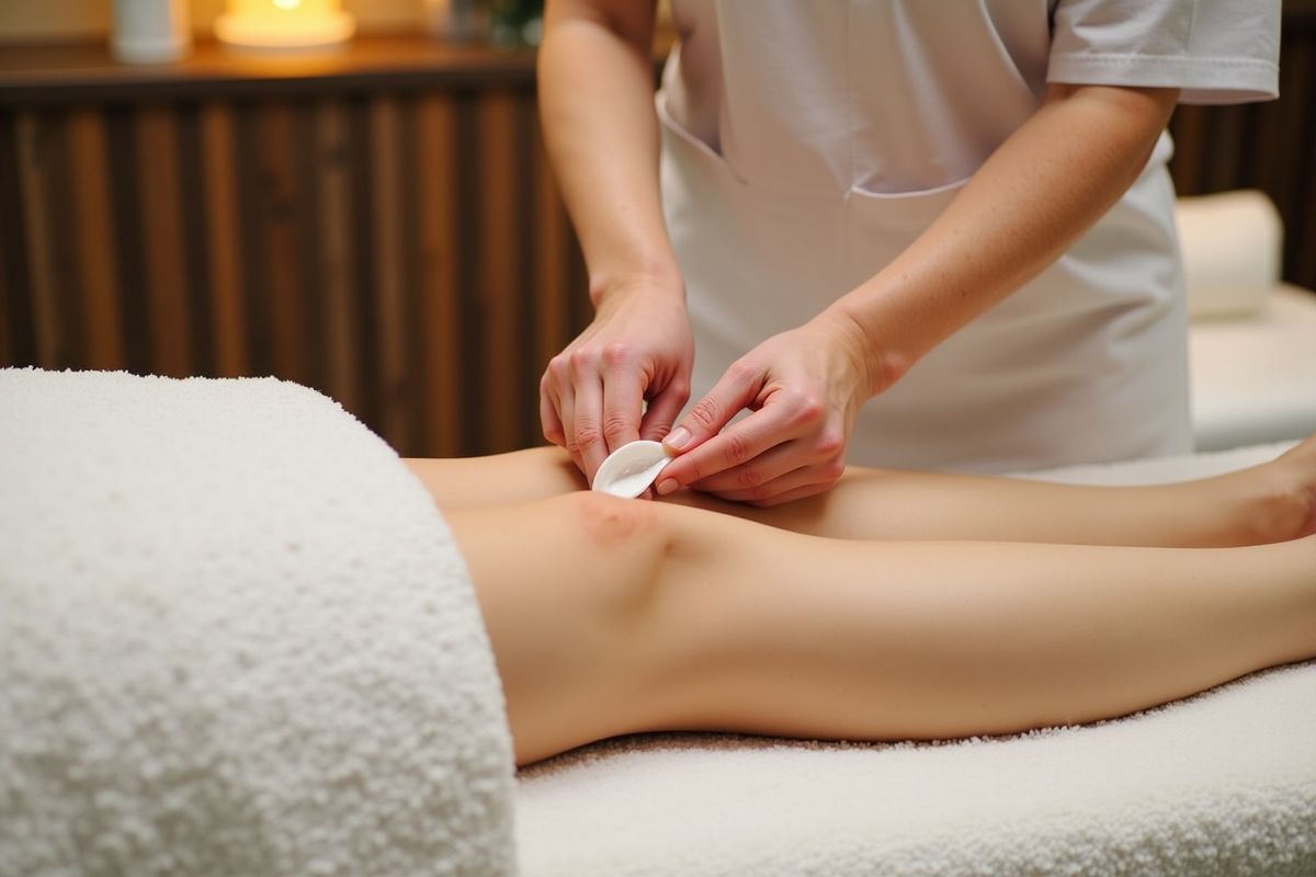 Massage thérapeutique professionnel sur le corps d'une personne.