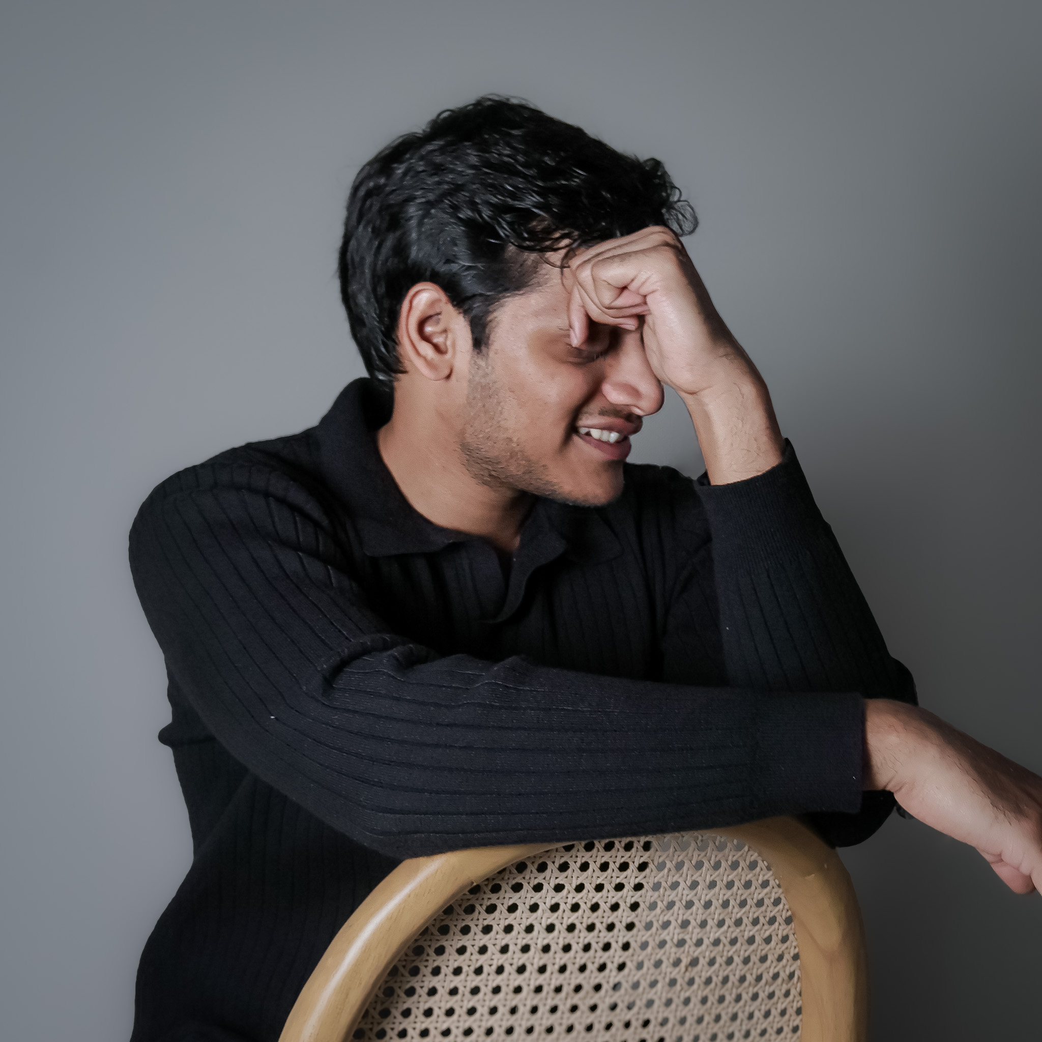 Man sitting on chair