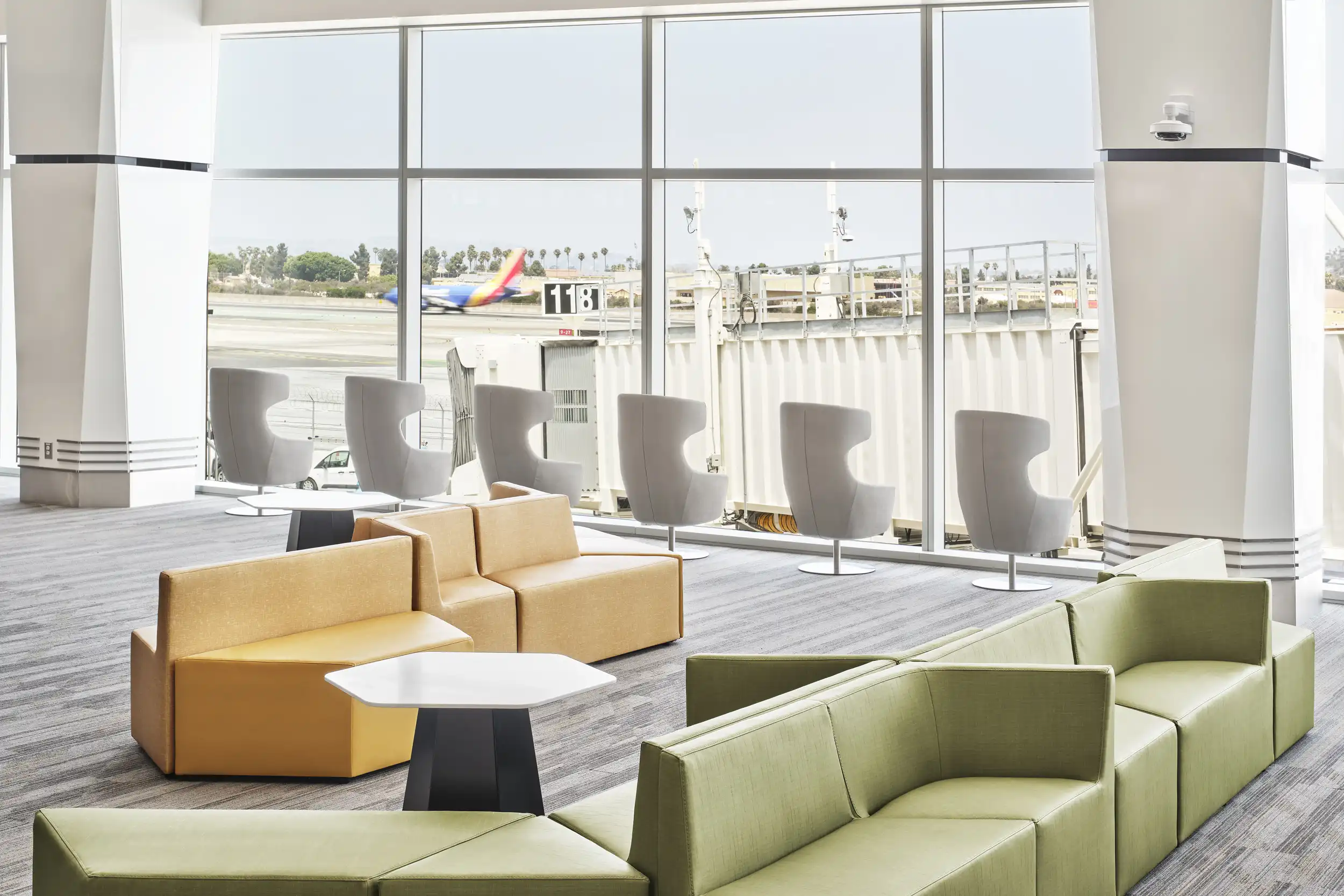 Prisma and Hext furniture at San Diego International Airport.